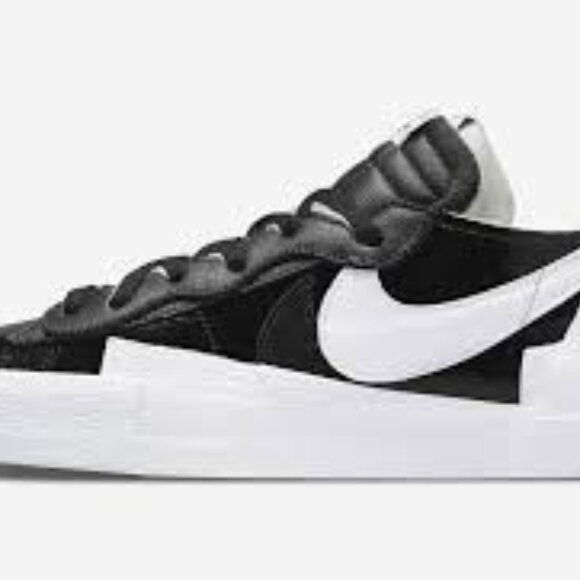 Nike Blazer Low Sacai Black Patent Leather size 11.5 DM6443-001 - Picture 3 of 11